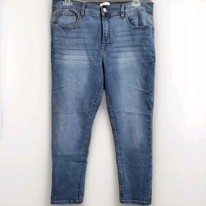 Angels Forever Young Everluxe Convertible Skinny Jeans 16/33x27 Hi Rise Med Wash